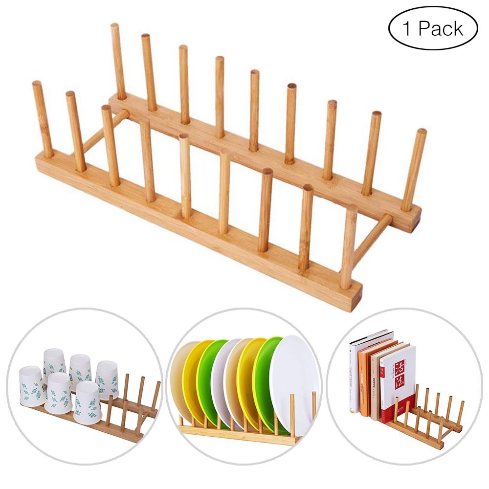 Bamboo Plate Rack